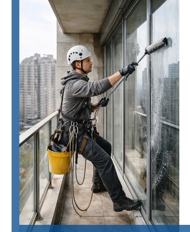 Профессиональная мойка балконного остекления в Ангарске