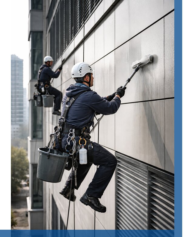 Мойка вентилируемого фасада в Ангарске от 257 р. | ВЫСОТНИК-Нгр