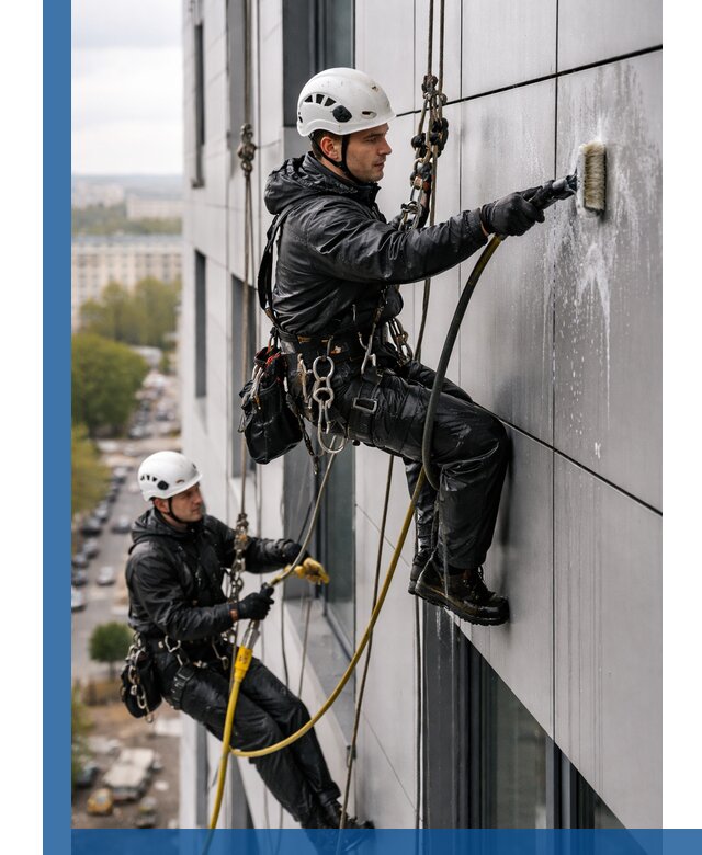 Профессиональная мойка фасада из композита в Ангарске