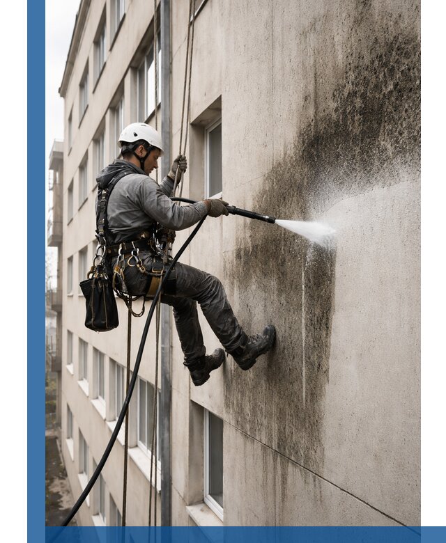 Профессиональная очистка фасадов от плесени в Ангарске