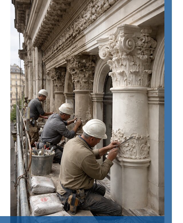 Реставрация фасадной лепнины в Ангарске от 2569 р. | ВЫСОТНИК-Нгр