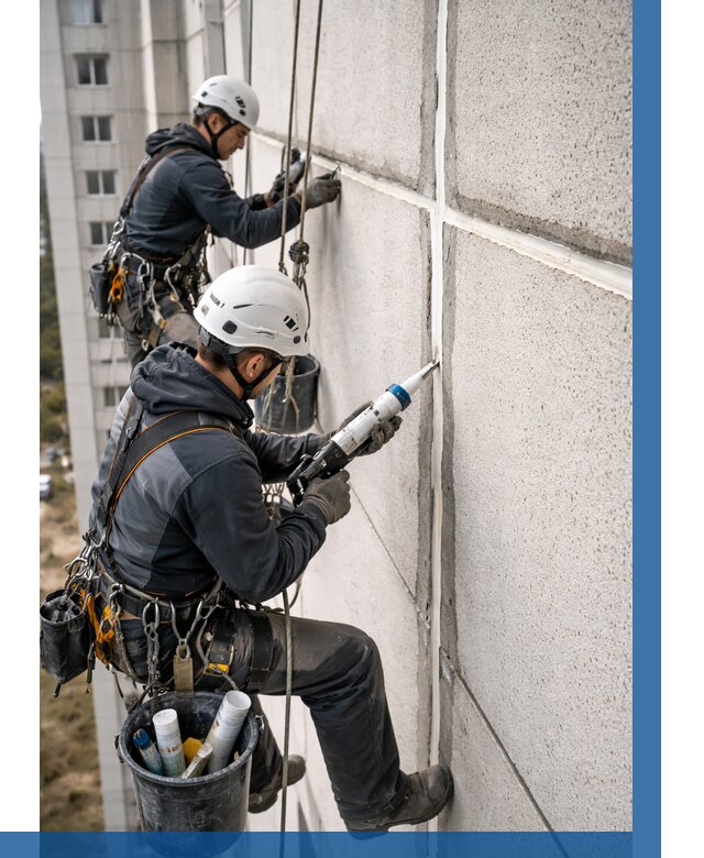 Герметизация межпанельных швов в Ангарске от 719 р. | ВЫСОТНИК-Нгр