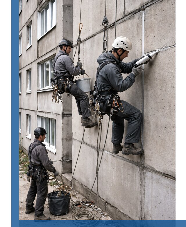 Герметизация межпанельных швов в Ангарске с гарантией герметичности