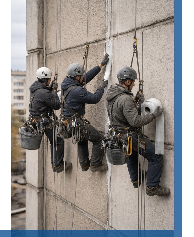 Ремонт межпанельных швов в Ангарске от 771 р. | ВЫСОТНИК-Нгр