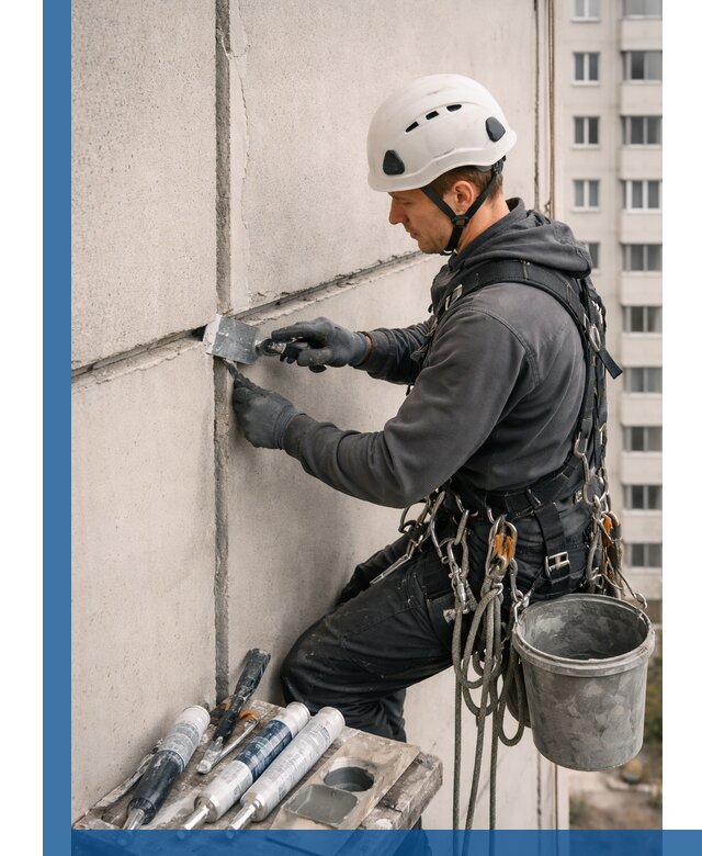 Ремонт межпанельных швов в Ангарске герметизация и восстановление