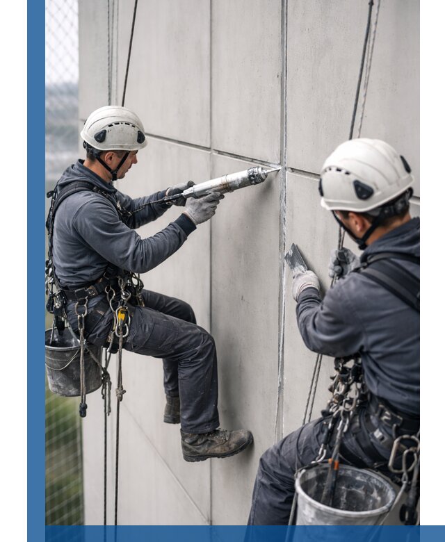 Первичная герметизация швов фасадов и кровель в Ангарске