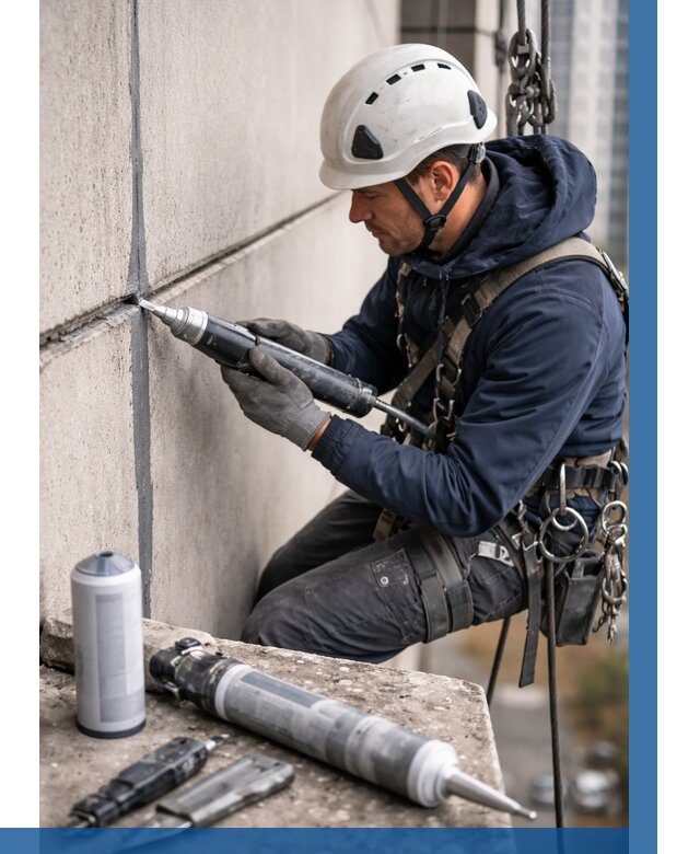 Вторичная герметизация швов в Ангарске от 462 р. | ВЫСОТНИК-Нгр