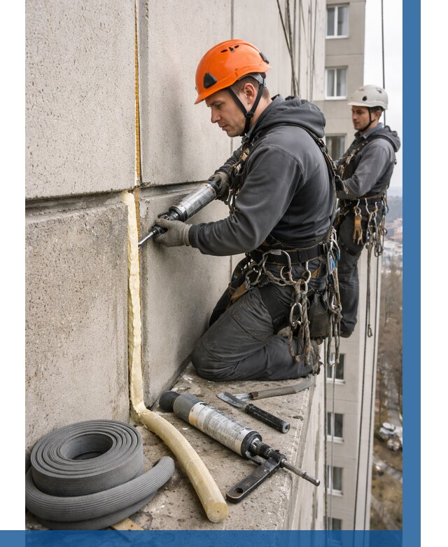 Теплый шов межпанельные швы в Ангарске от 719 р. | ВЫСОТНИК-Нгр