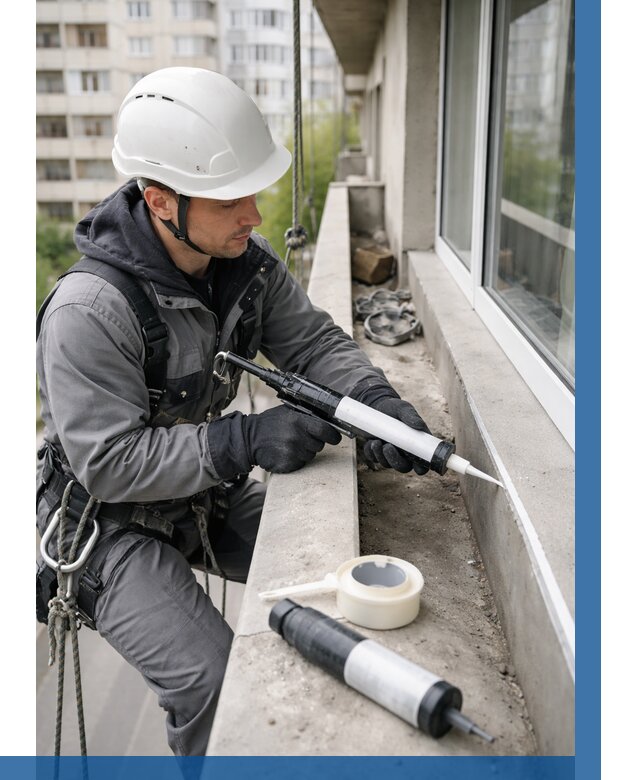 Герметизация швов лоджии в Ангарске от 4623 р. | ВЫСОТНИК-Нгр