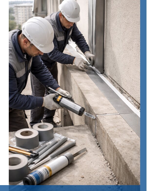 Герметизация примыкания балкона в Ангарске от 4623 р. | ВЫСОТНИК-Нгр