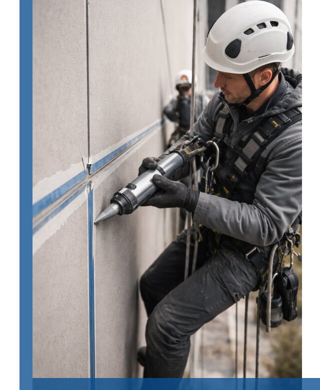 Герметизация стыков фасадных панелей в Ангарске качественно и быстро