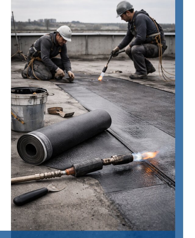 Ремонт рулонной кровли в Ангарске от 668 р. | ВЫСОТНИК-Нгр