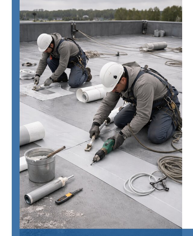 Ремонт мембранной кровли в Ангарске качественно и с гарантией