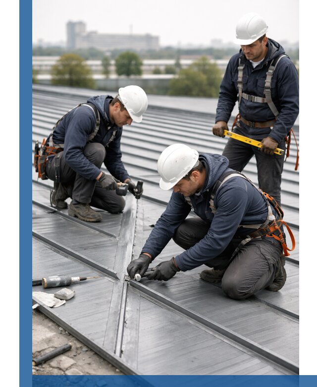 Ремонт фальцевой кровли в Ангарске срочно и качественно