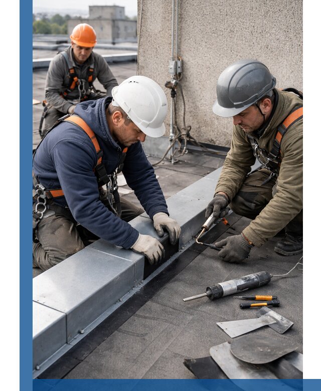 Ремонт кровельных примыканий в Ангарске профессионально