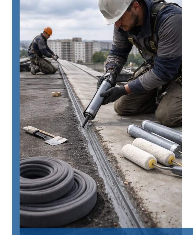 Герметизация швов кровли в Ангарске с гарантией герметичности
