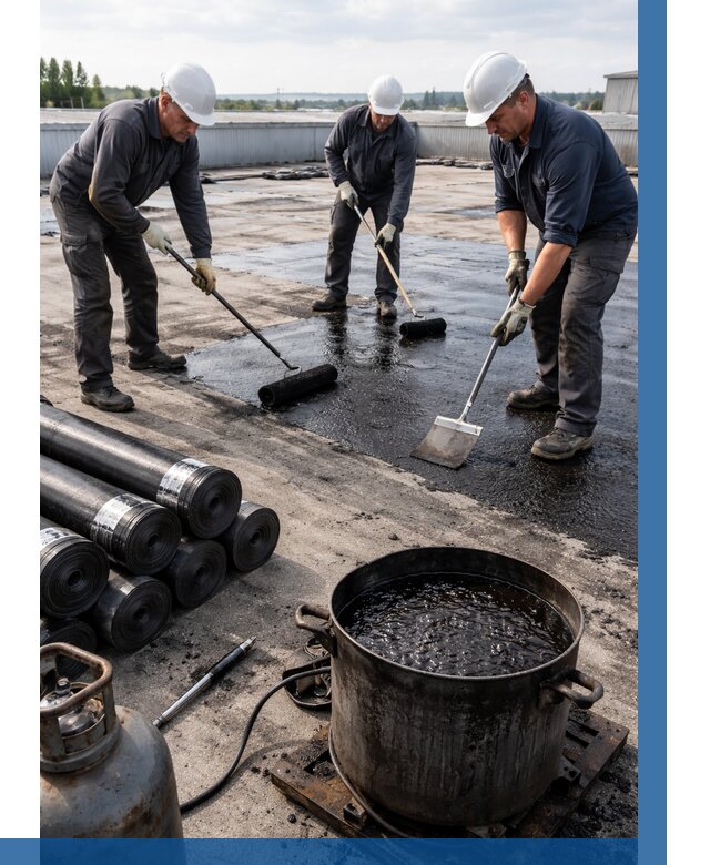 Гидроизоляция кровли мастикой в Ангарске от 616 р. | ВЫСОТНИК-Нгр