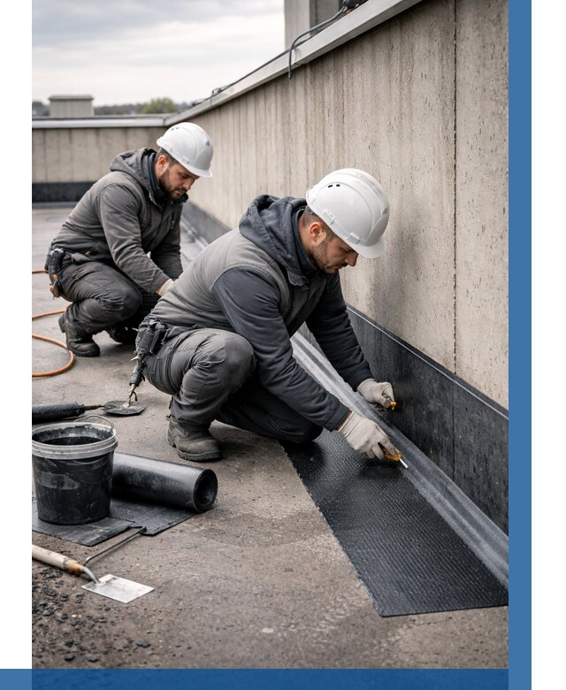 Гидроизоляция примыканий на кровле в Ангарске от 925 р. | ВЫСОТНИК-Нгр