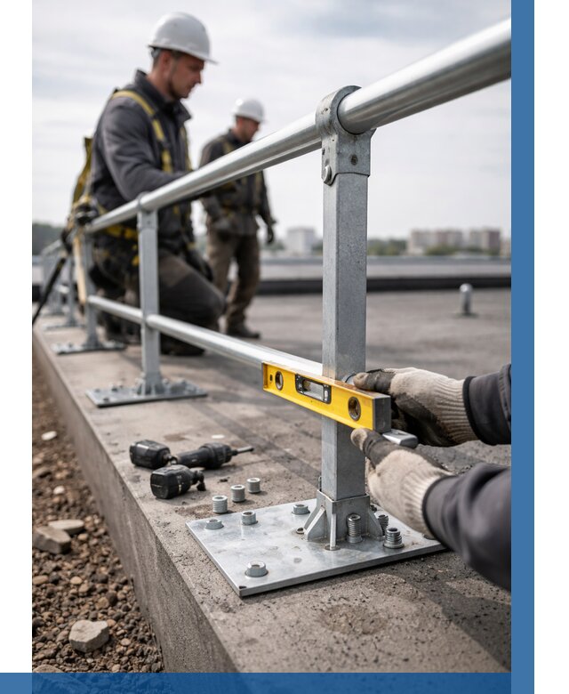 Монтаж кровельного ограждения в Ангарске от 1233 р. | ВЫСОТНИК-Нгр