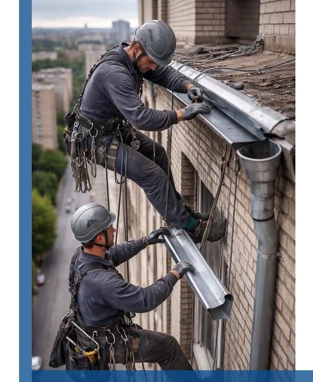Ремонт водосточных желобов в Ангарске, быстро и качественно