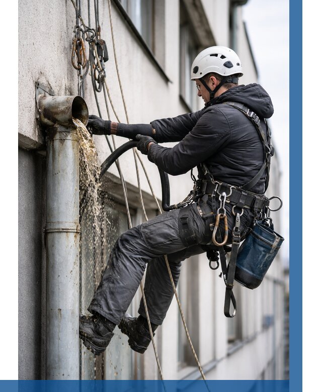 Прочистка водосточных труб в Ангарске от 3596 р. | ВЫСОТНИК-Нгр