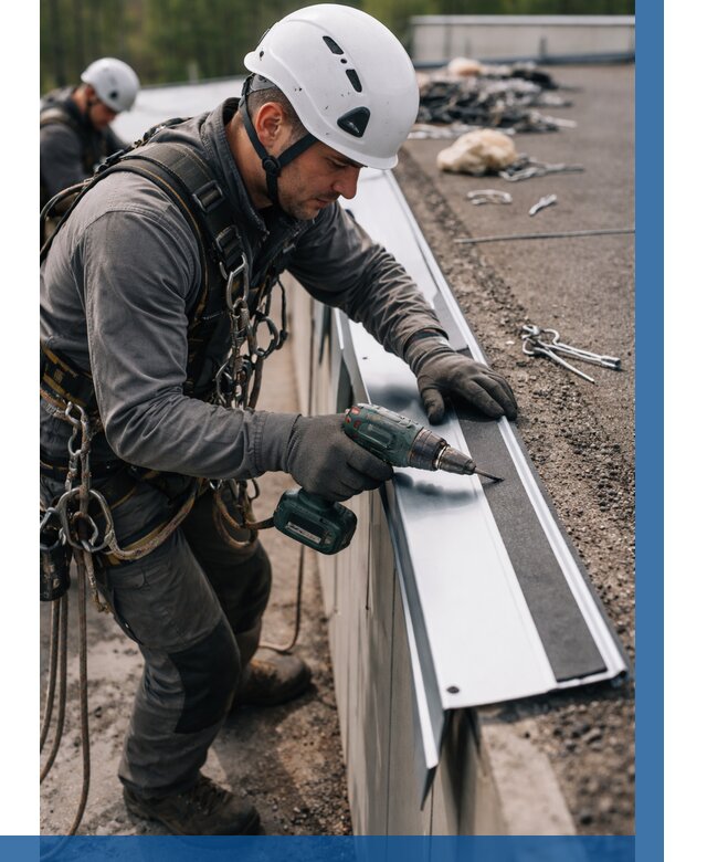 Монтаж капельника на кровле в Ангарске от 308 р. | ВЫСОТНИК-Нгр