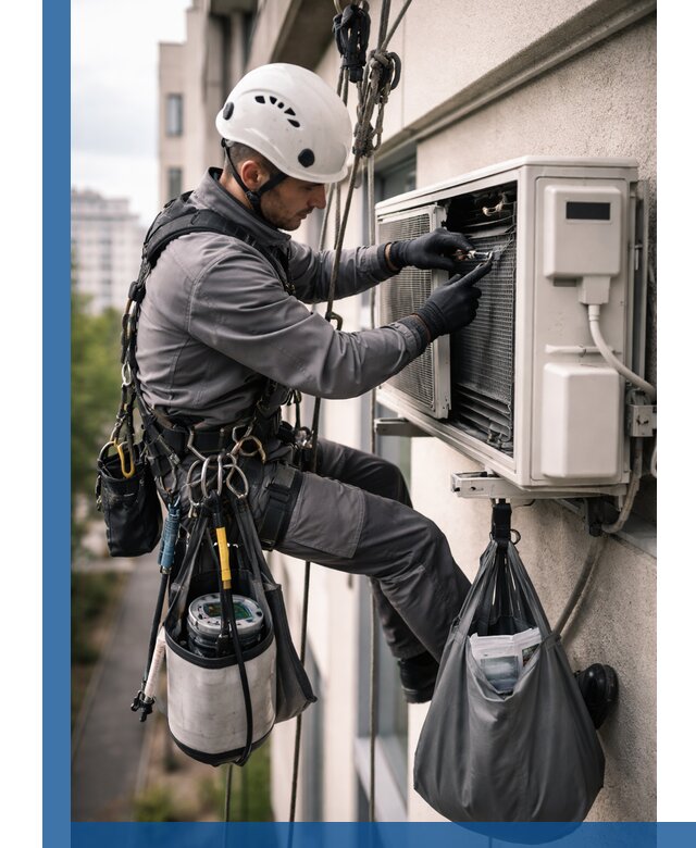 Обслуживание внешнего блока кондиционера в Ангарске профессионально