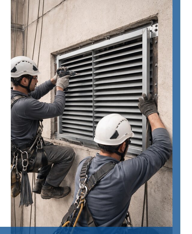 Монтаж вентиляционных решеток в Ангарске от 4623 р. | ВЫСОТНИК-Нгр