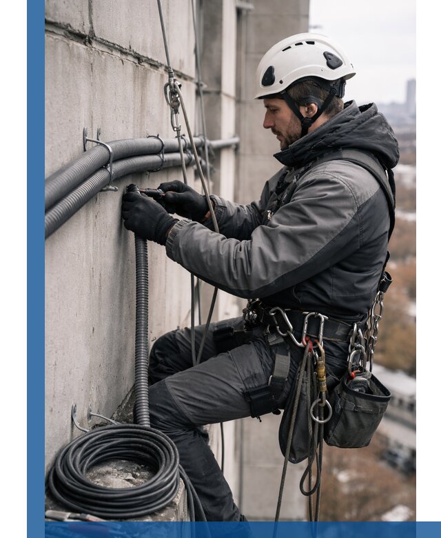 Профессиональный монтаж гофры для кабеля в Ангарске с гарантией