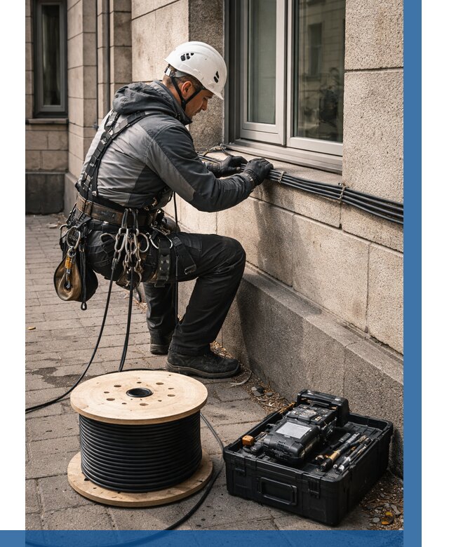 Прокладка оптоволоконного кабеля в Ангарске от 822 р. | ВЫСОТНИК-Нгр