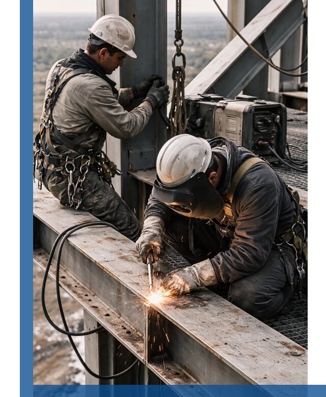 Высотные сварочные работы в Ангарске для промышленных объектов