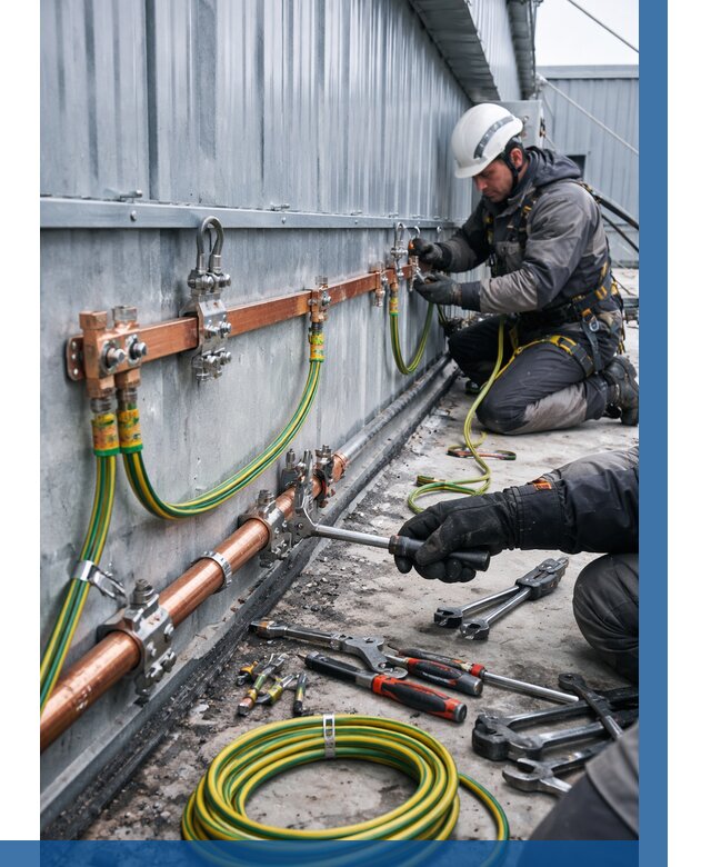 Монтаж заземления здания в Ангарске от 25685 р. | ВЫСОТНИК-Нгр