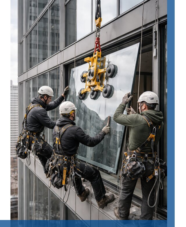 Фасадное остекление зданий под ключ в Ангарске от 10274 р. | ВЫСОТНИК-Нгр