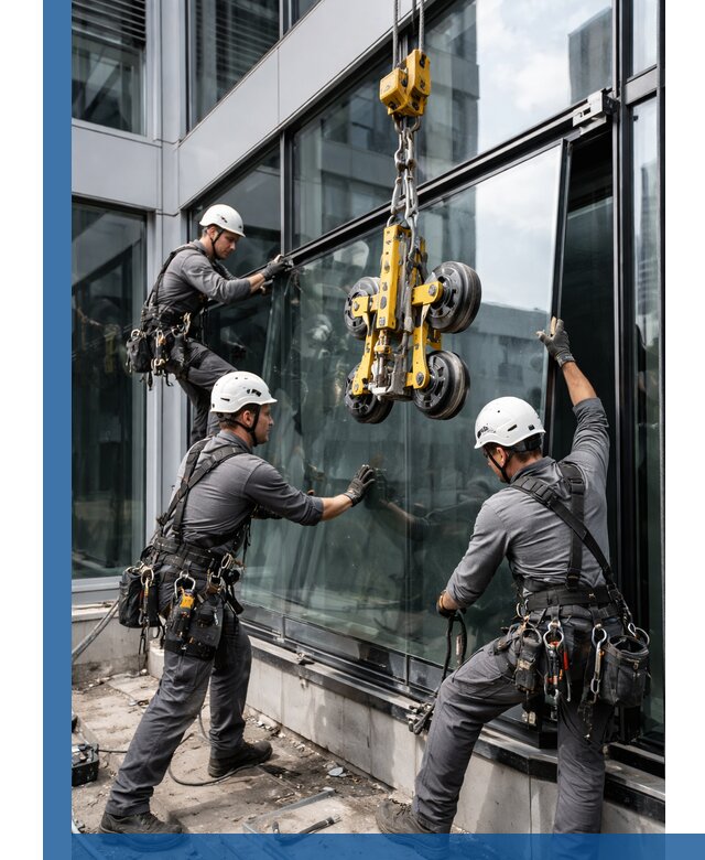 Структурное остекление фасадов в Ангарске монтаж и обслуживание