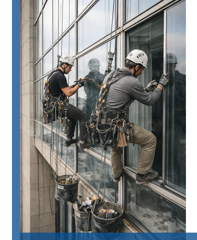 Ремонт витражных конструкций и фасадного остекления в Ангарске