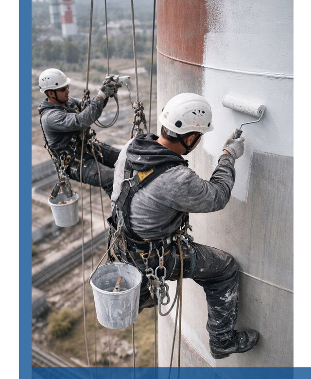 Покраска дымовых труб в Ангарске: антикоррозийная защита и восстановление