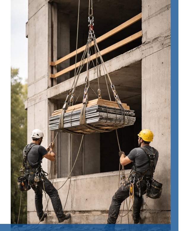 Подъем материала на этаж веревками в Ангарске от 1541 р. | ВЫСОТНИК-Нгр