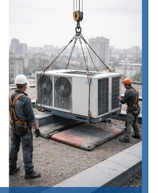 Подъем груза на крышу в Ангарске от 5137 р. | ВЫСОТНИК-Нгр заказать