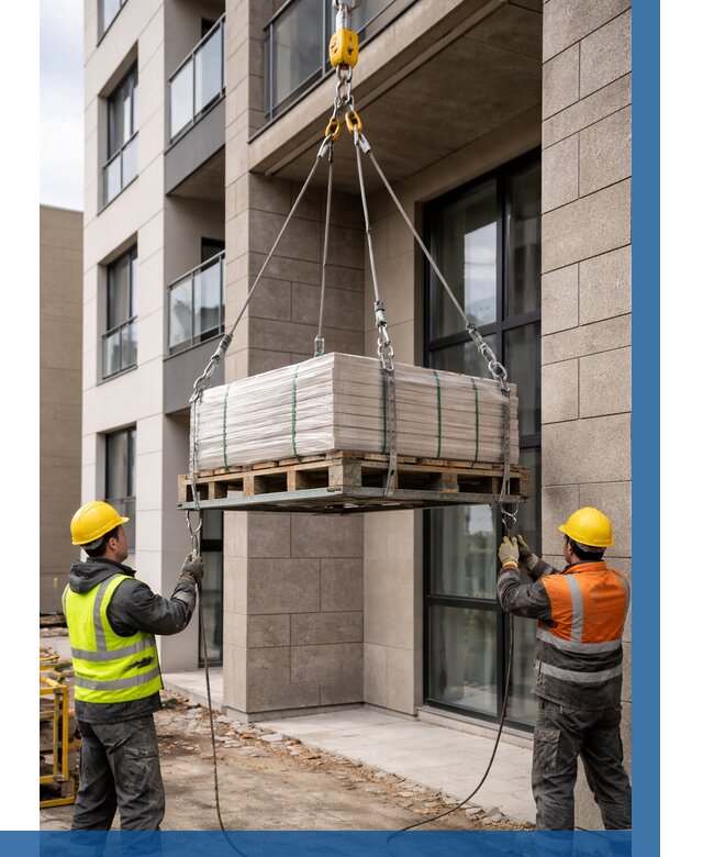 Подъем керамогранита на этаж в Ангарске от 3596 р. | ВЫСОТНИК-Нгр