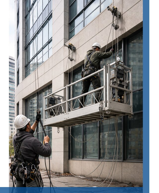 Монтаж и подъем фасадной люльки в Ангарске от 12329 р. | ВЫСОТНИК-Нгр