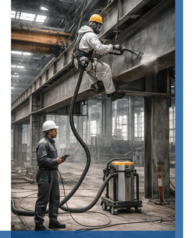 Обеспыливание конструкций в цехе в Ангарске от 4315 р. | ВЫСОТНИК-Нгр