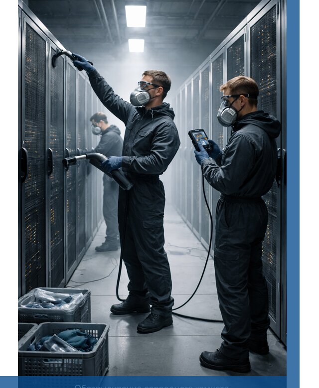 Обеспыливание серверной комнаты в Ангарске от 4623 р. | ВЫСОТНИК-Нгр