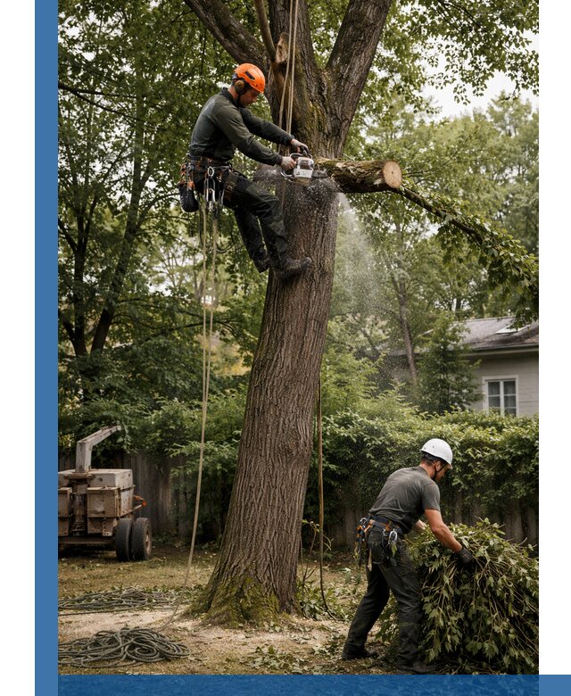 Кронирование деревьев в Ангарске, безопасная высотная обрезка