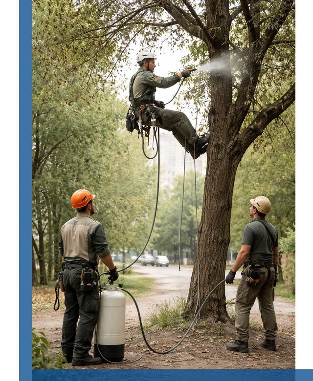 Обработка деревьев от вредителей в Ангарске профессиональная защита