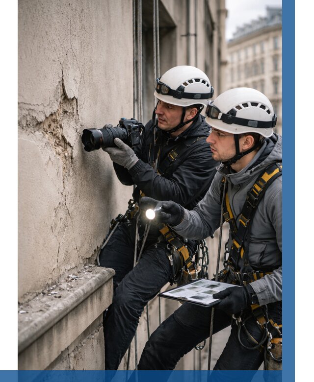 Фотофиксация дефектов фасада в Ангарске от 4623 р. | ВЫСОТНИК-Нгр