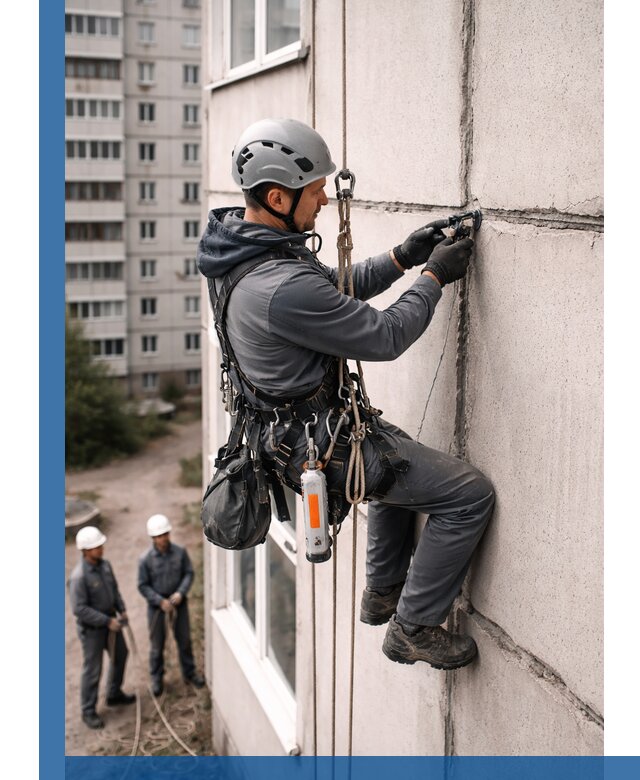 Обследование межпанельных швов и герметизация в Ангарске