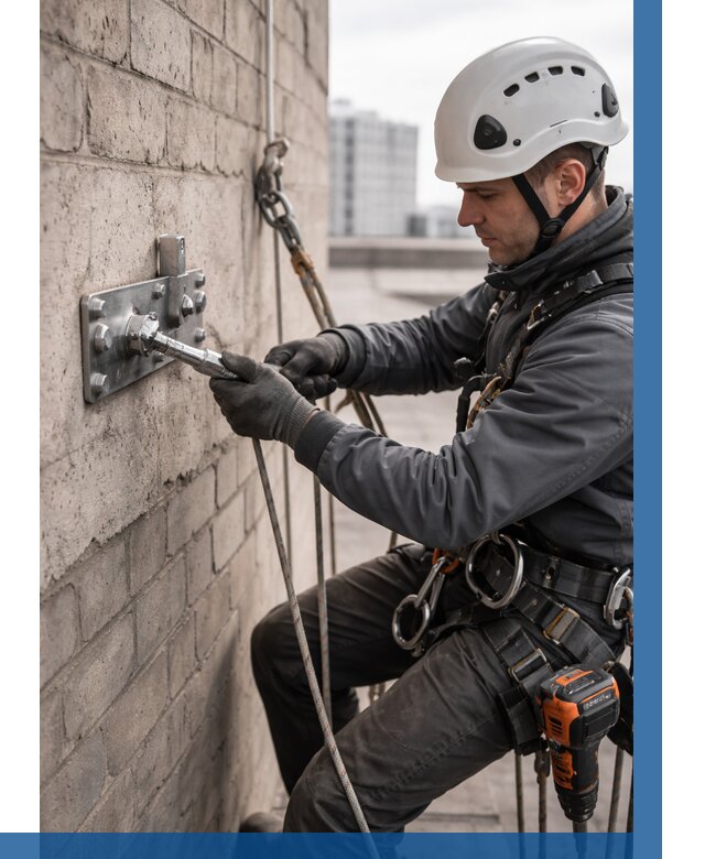 Установка анкерных точек в Ангарске от 3596 р. | ВЫСОТНИК-Нгр